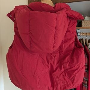 GAP Cherry Red Puffer Vest